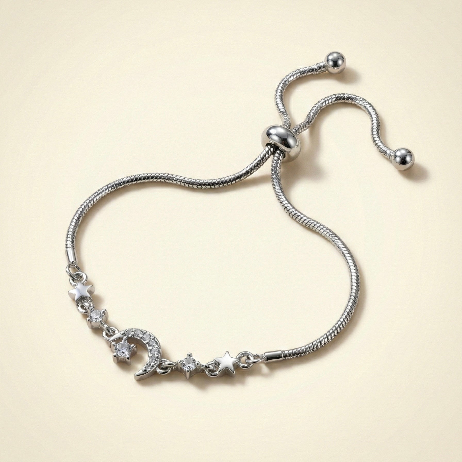 Pulsera de Luna y Estrellas