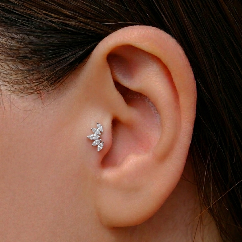 Aretes de Cartílago Diamantes