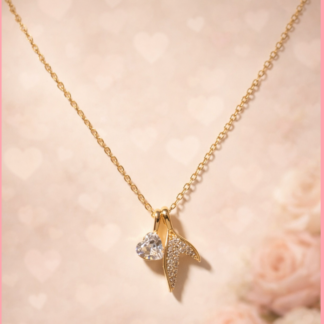 Collar Corazón Flor