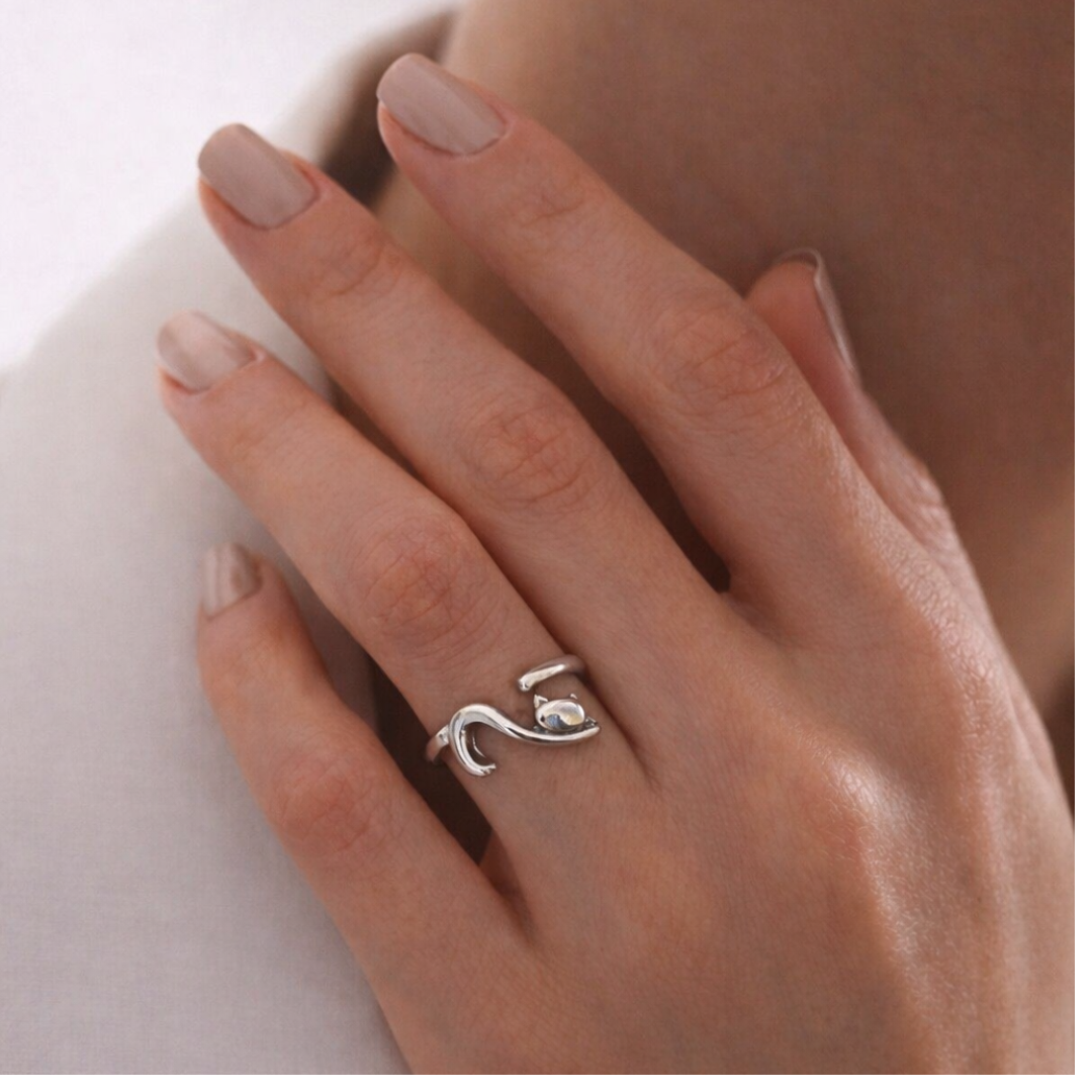 Anillo Silhoutte Cat
