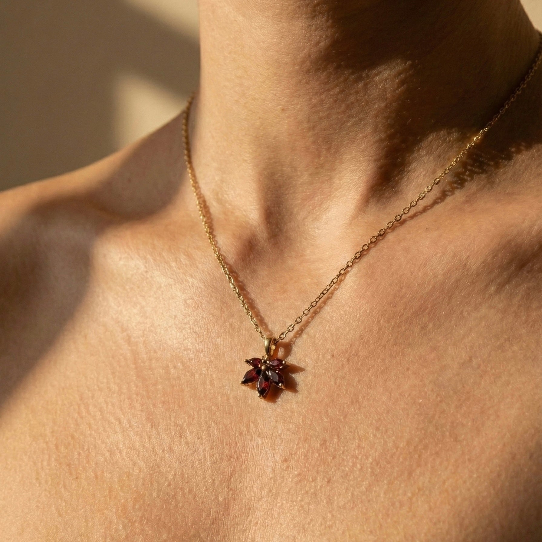 Collar Corazón Flor