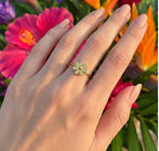 Anillo Flor Mariposa Ajustable