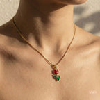 Collar Tulipán Fucsia