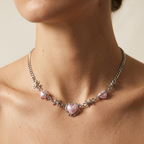 Collar Nicho de Corazones Rosa