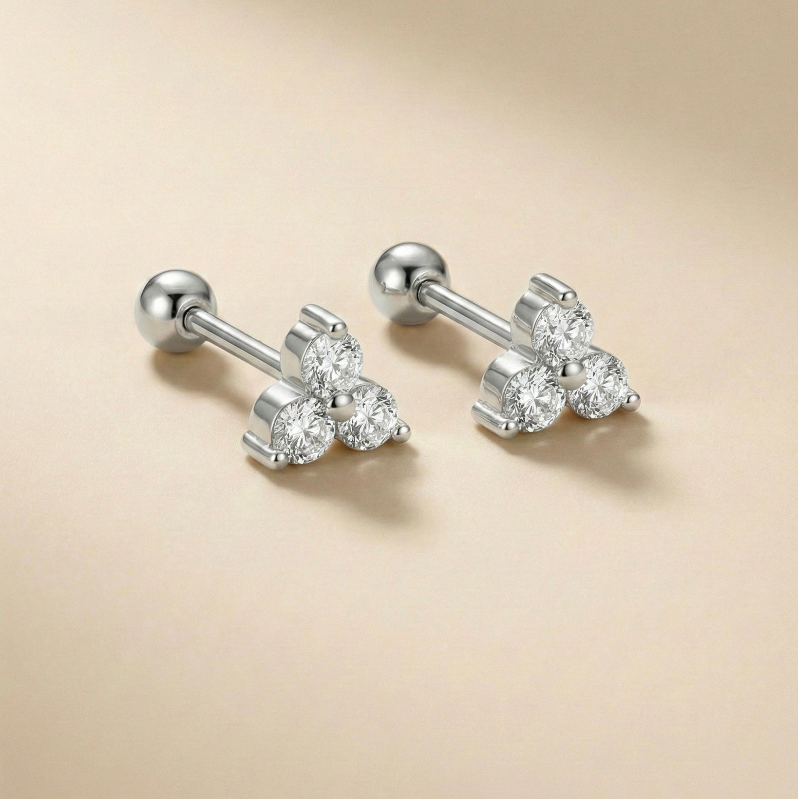 Aretes de Cartílago 3 piedras