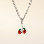 Collar Estilo Cerezas