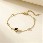 Pulsera Corazón Negro