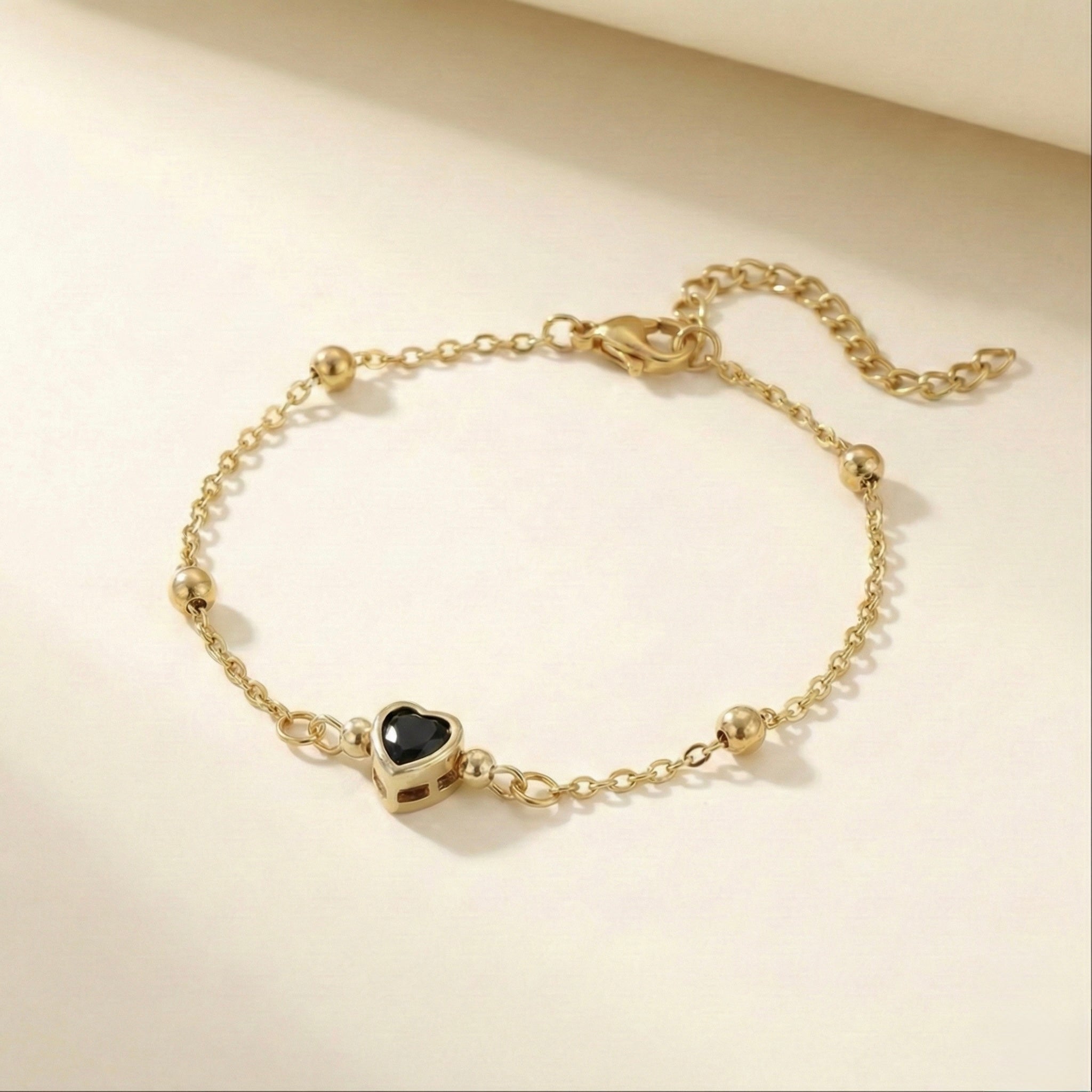 Pulsera Corazón Negro