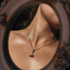 Collar Estilo Cerezas