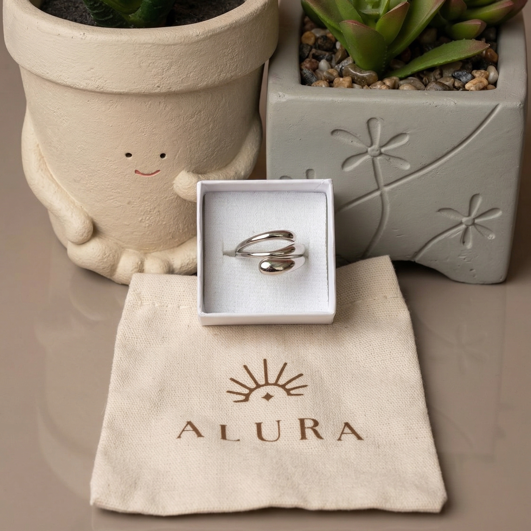 Anillo Geométrico Ajustable