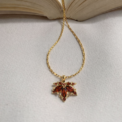 Collar Corazón Flor